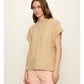 Cable Sweater Shell by Sanctuary in Light Goldie