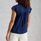 Amelia Embroidery Top by White Stuff in Indigo Blue