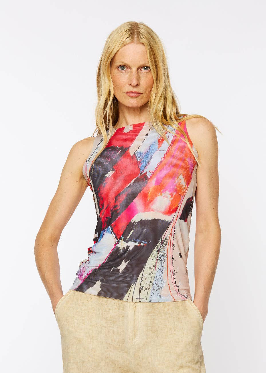 Florence Mesh Tank Top AMB Designs in Crescendo