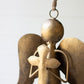 Antique Brass Angel Door Hanger Holding a Cross by Kalalou