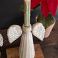 Set of Two Grey-Wash Clay Angel Taper Candle Holder by Kalalou