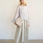 Sheer Zip-Up Blouson Jacket by elle grey in Grey