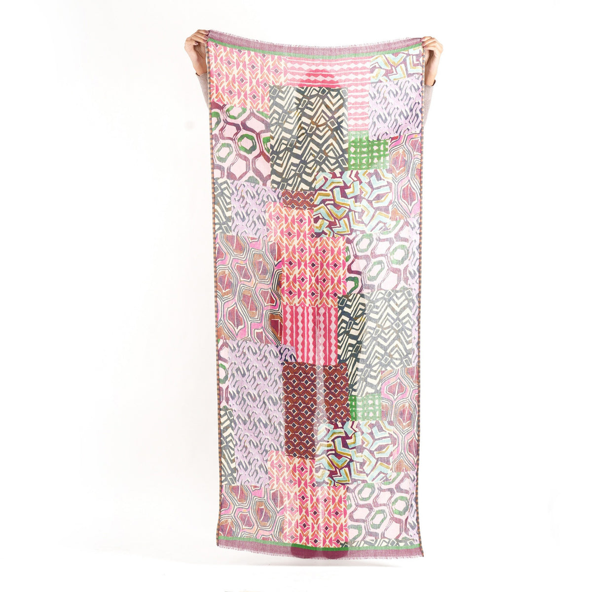 Scarf by Vismaya Scarves in Berry Red