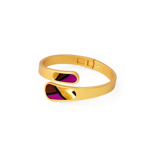 Aaliyah Bezel Hinge Cuff by Brackish