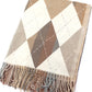 Argyle Wrap by Pretty Persuasions in Beige/Cream