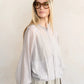 Sheer Zip-Up Blouson Jacket by elle grey in Grey