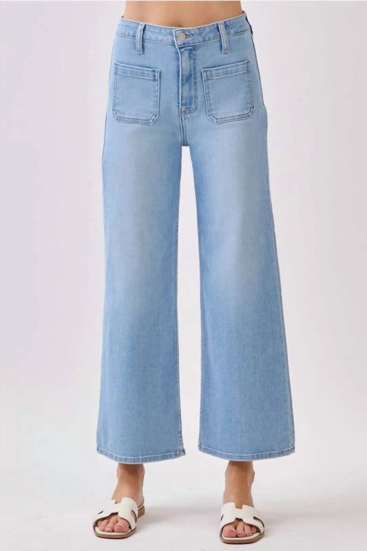 Front Patch Pocket Jean By Letter to Juliet in Light