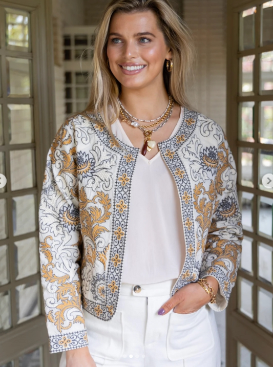 Alice Embroidered Jacket by Ex Voto