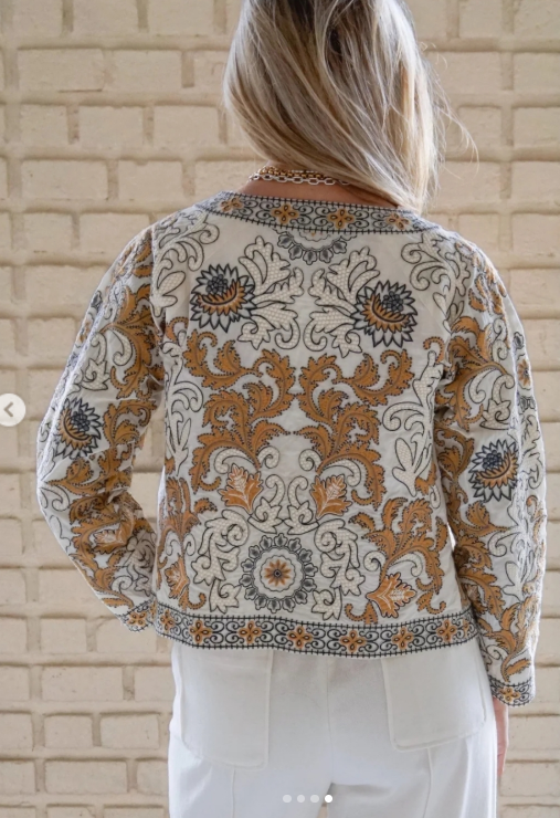 Alice Embroidered Jacket by Ex Voto