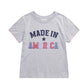 Made in America Relaxed Tee by Shiraleah in Gray