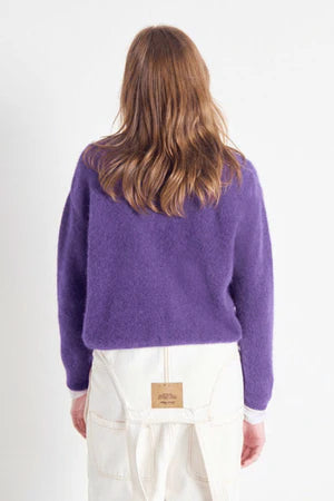 Vito Sweater by American Vintage in Aubergine