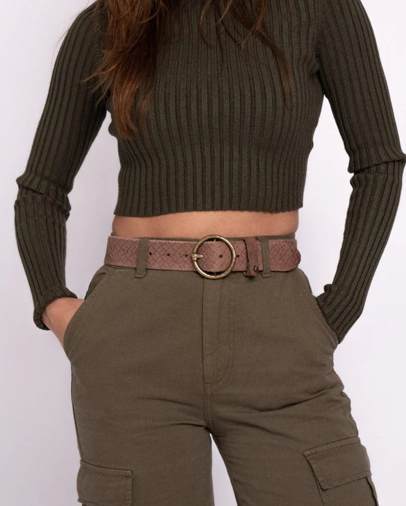 Zoya Belt by Amsterdam Heritage in Brown