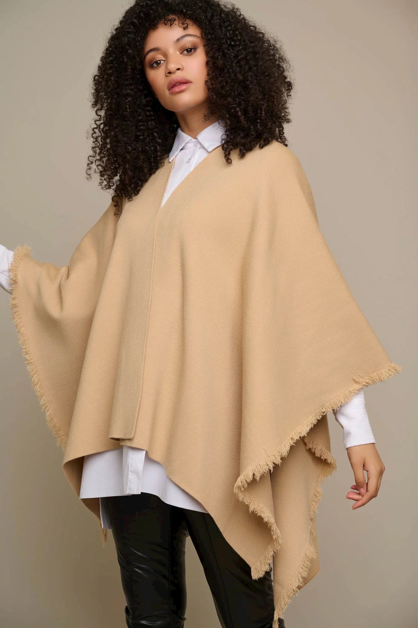 Anke Poncho by Rino & Pelle in Cookie