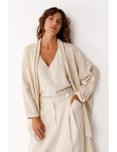 Aras-Gots Sweater by SKFK in Ivory