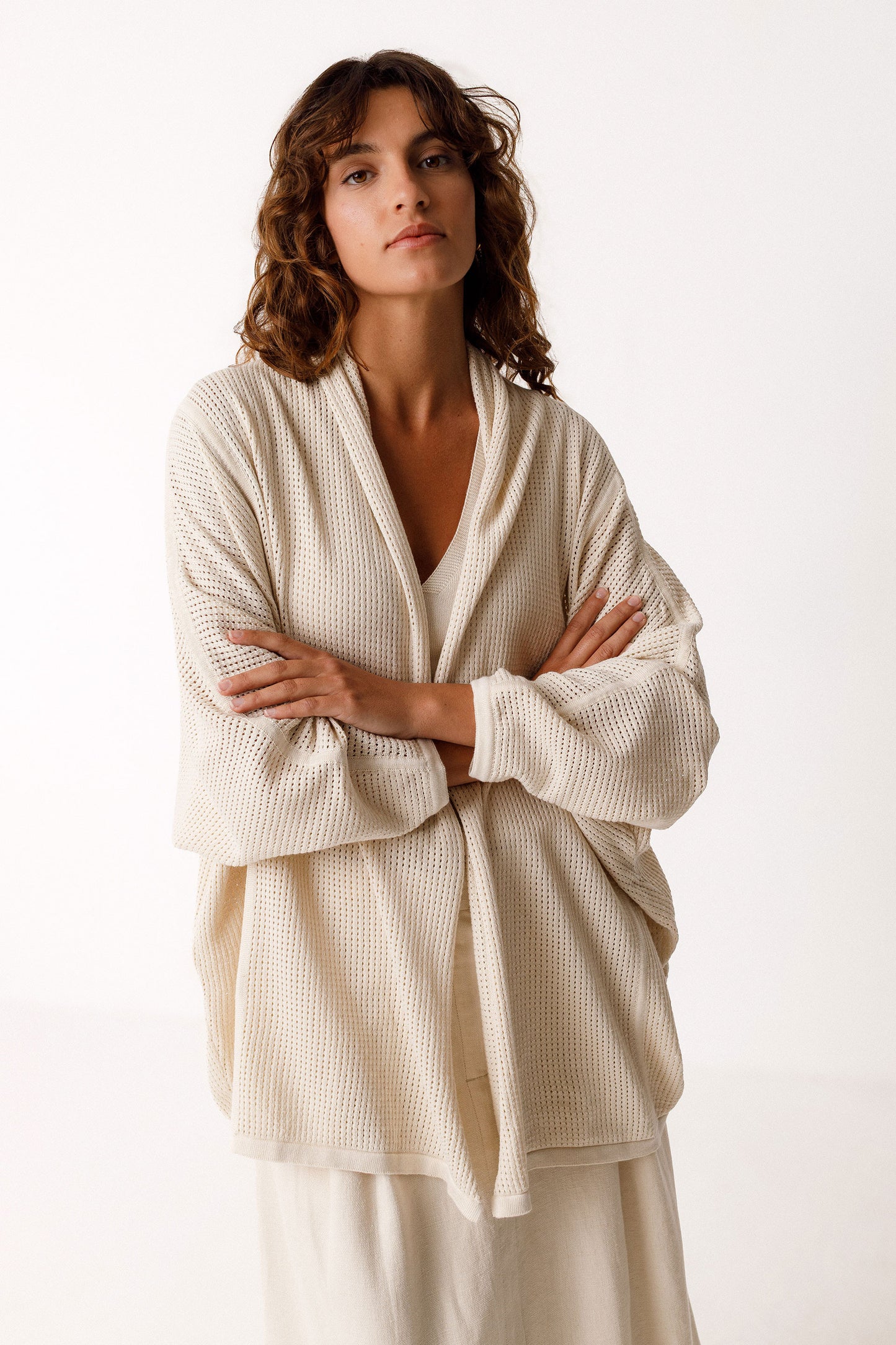 Aras-Gots Sweater by SKFK in Ivory