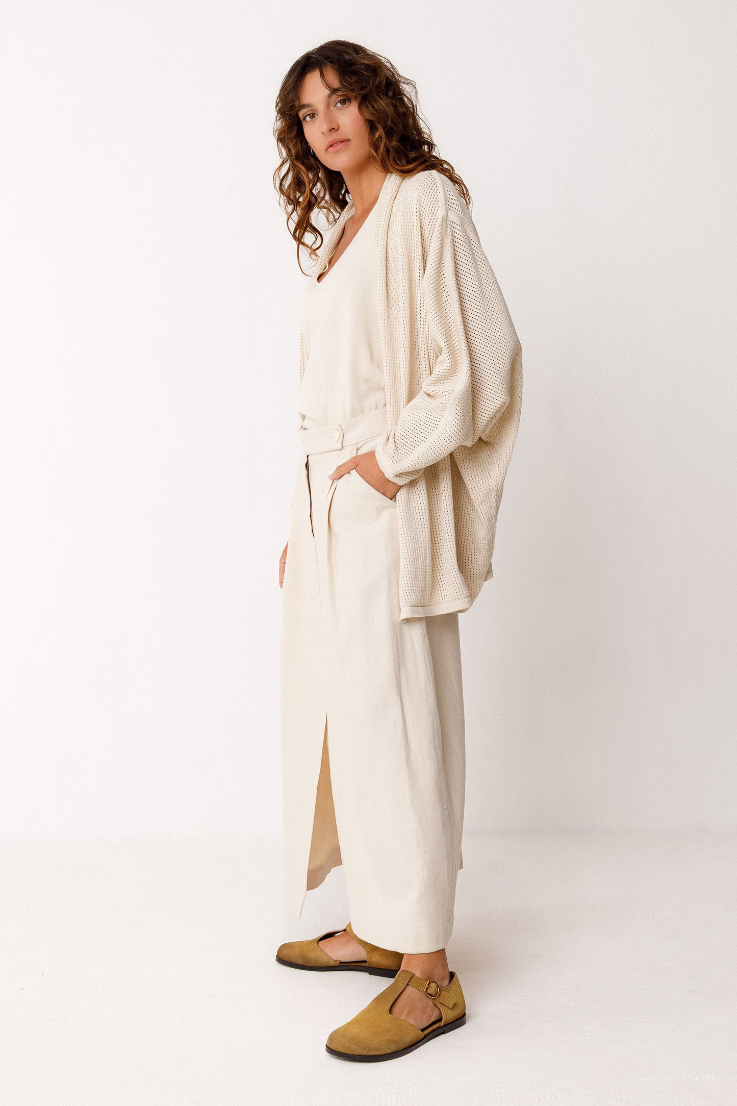 Aras-Gots Sweater by SKFK in Ivory