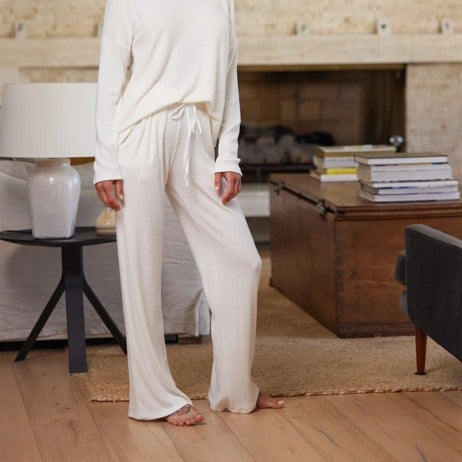 Greer Wide Leg Pant by Astrologie in Winter White