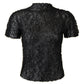 Astra 3D Honeycomb Top by Wild Cosmos in Black