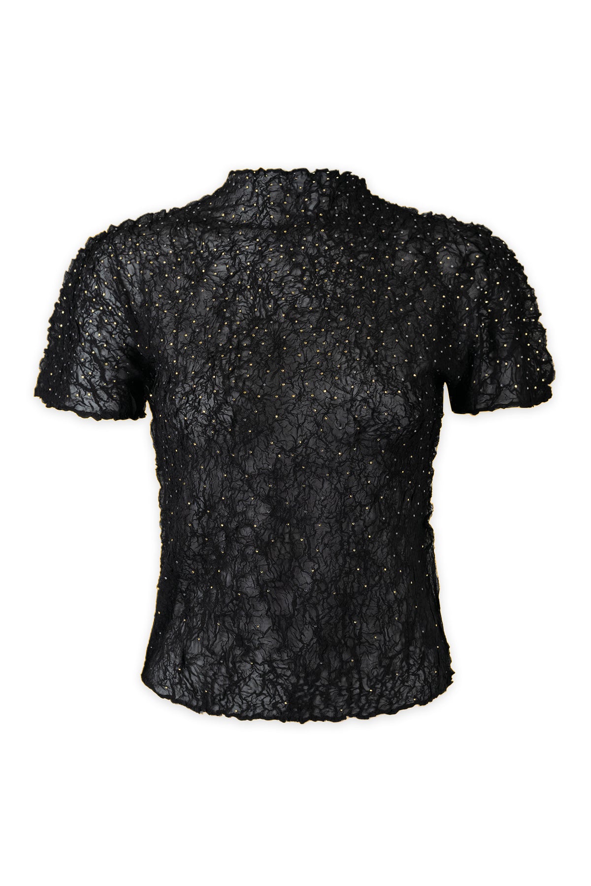 Astra 3D Honeycomb Top by Wild Cosmos in Black
