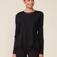 Ponte Asymmetrical Top by ANTHEM the label in Black