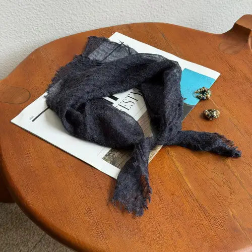 Square Scarf by Pretty Persuasions in Navy
