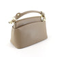 Genuine Leather Crossbody Handbag by Pretty Persuasions in Beige
