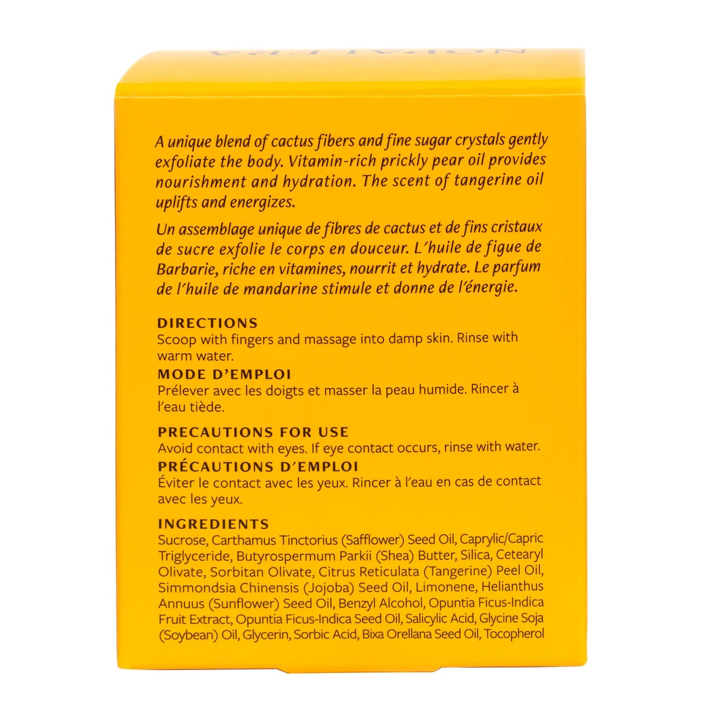 Cactus Flower Exfoliant in Mandarina by Nopalera