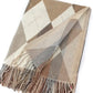 Argyle Wrap by Pretty Persuasions in Beige/Cream