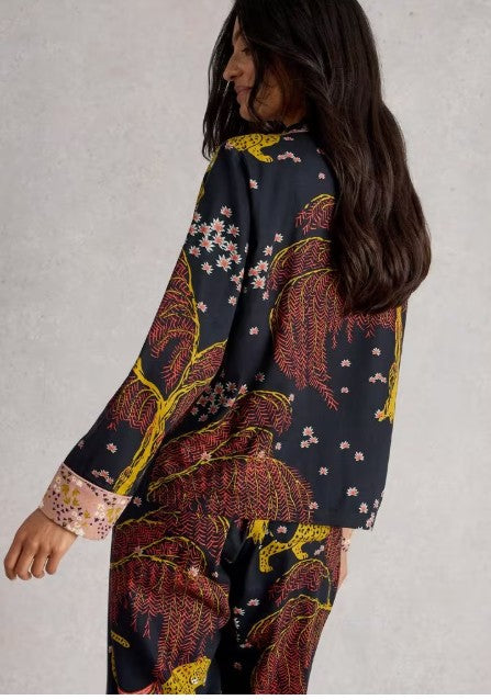 Nina Organic PJ Shirt by White Stuff in Black