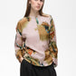 Meadow Blouse by InWear in Multi Painted Flower White