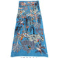 Woodland Embroidered Scarf by Vismaya Scarves in Lapis Blue