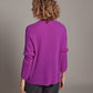 Devin Hi-Low V-Neck by Alashan in Boysenberry