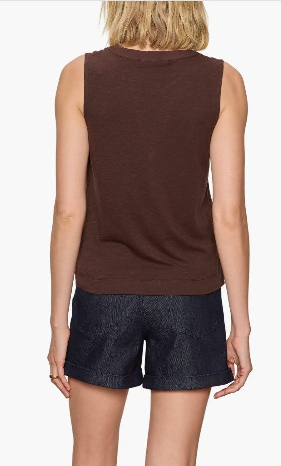 All Set Button Front Tank by Sanctuary in Rich Soil