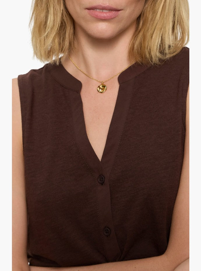 All Set Button Front Tank by Sanctuary in Rich Soil