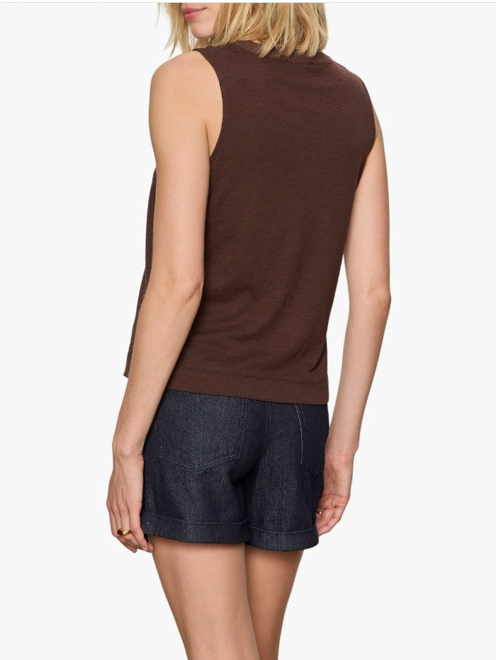 All Set Button Front Tank by Sanctuary in Rich Soil