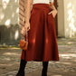Zilky Skirt by InWear in Brandy Brown