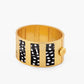 Crystal Striped Hinge Cuff by Brackish