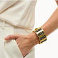 Crystal Striped Hinge Cuff by Brackish