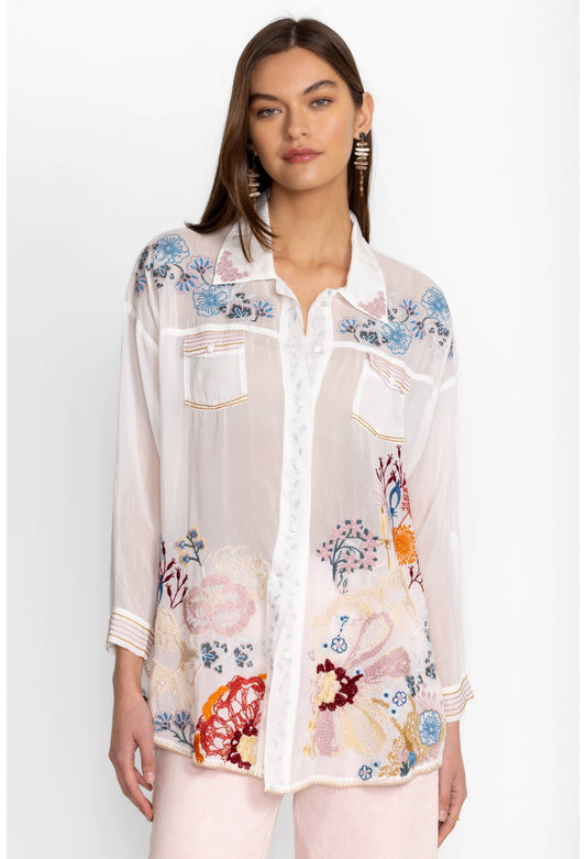 Tocayu Tunic by Johnny Was in White