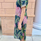 Talina Dress by Dolma in Green & Pink