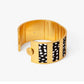 Crystal Striped Hinge Cuff by Brackish
