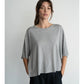 Relaxed Modern Hem Top by elle grey in Heather Grey