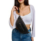 Leather Crossbody Fanny Pack by German Fuentes in Black