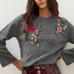 Cable Knit Sweater by Johnny Was in Heather Grey