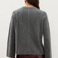 Cable Knit Sweater by Johnny Was in Heather Grey