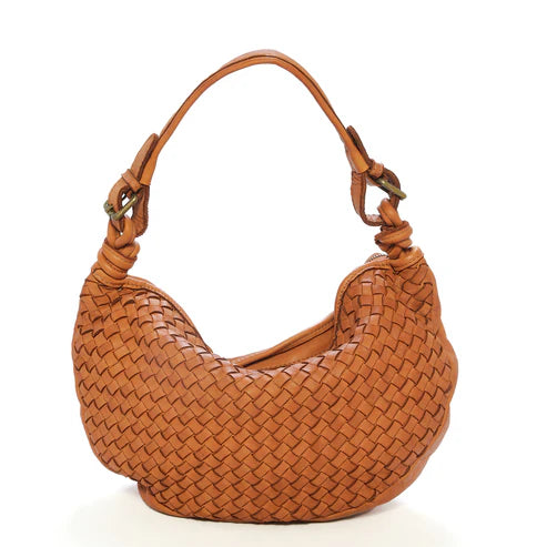 Carla Shoulder Bag / Crossbody by Verdipelle in Cognac