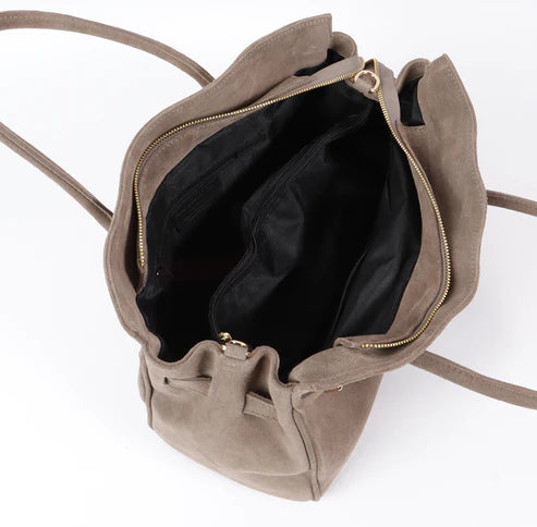 Chandra Satchel Bag by Verdipelle in Taupe