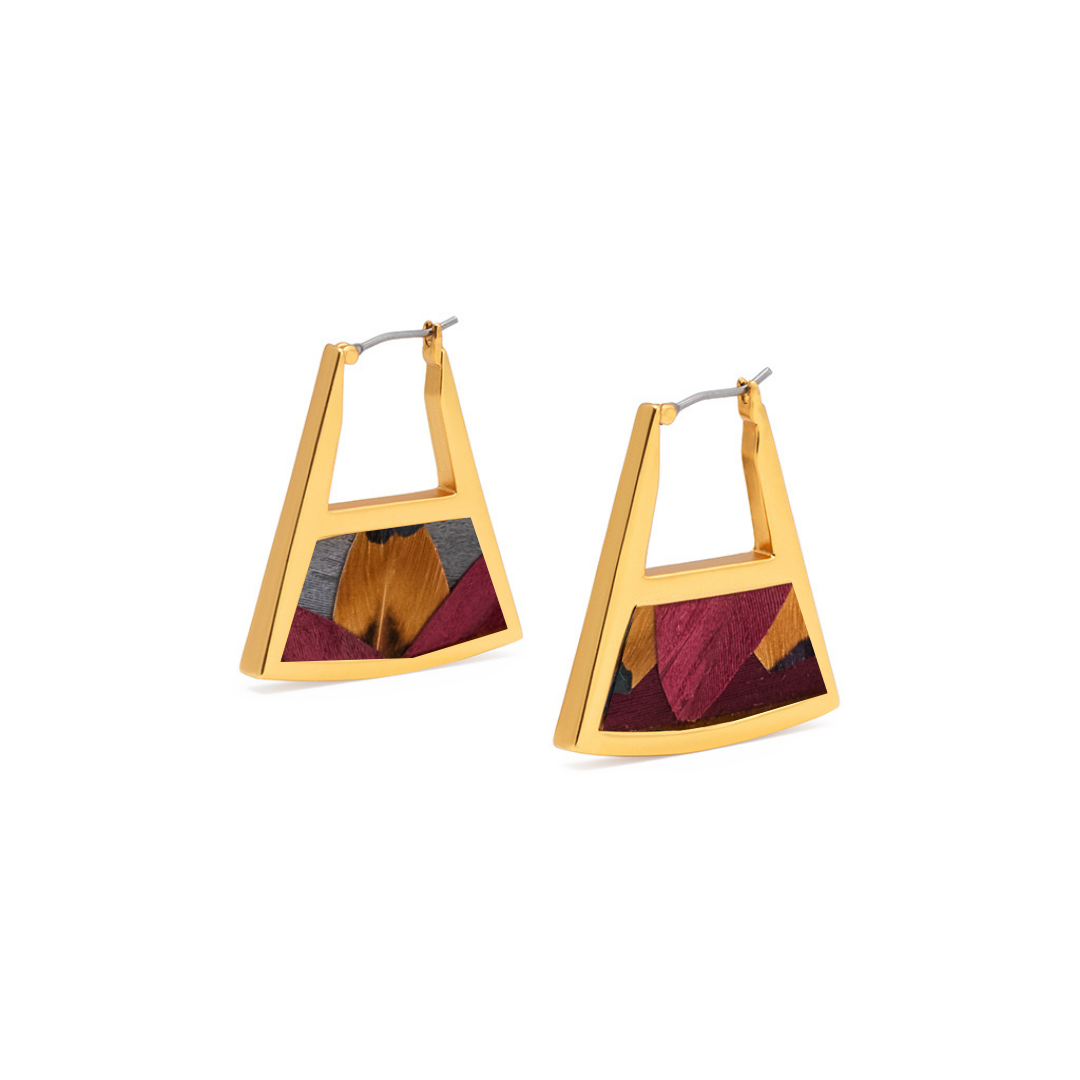 Charlotte Double Triangle Hoop Earring by Brackish