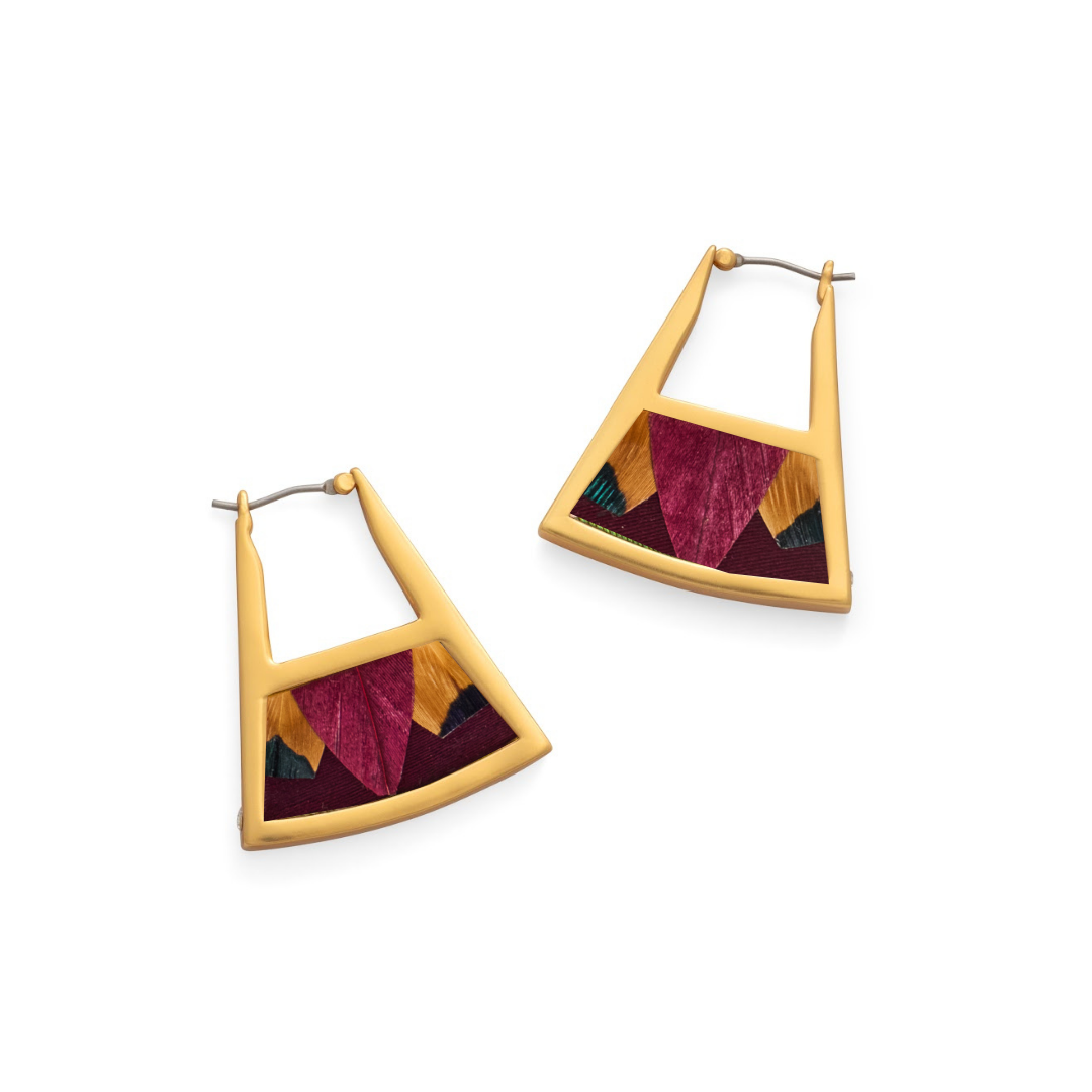 Charlotte Double Triangle Hoop Earring by Brackish
