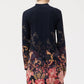 The Janie Favorite Mock Neck Swing Dress by Johnny Was in Cherie